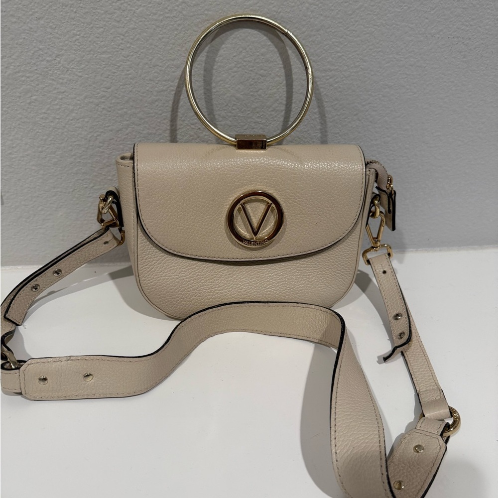 Valentino Ivory Leather Handbag